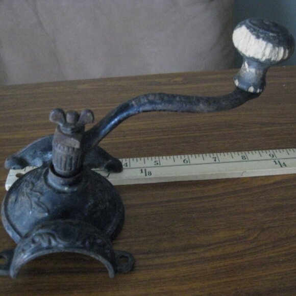Wall Mounted Antique Steinfeld's Coffee Grinder Parts - No Glass - Picture 8 of 15